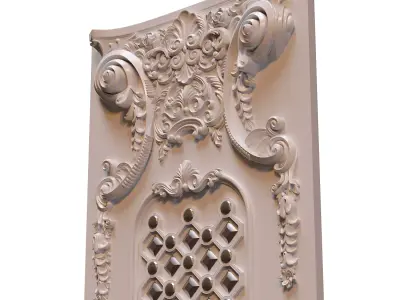 Ornament wall 3D model