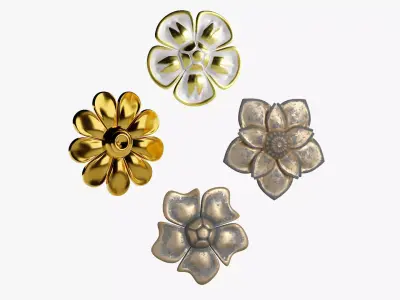 Flower 01 3D model purchase