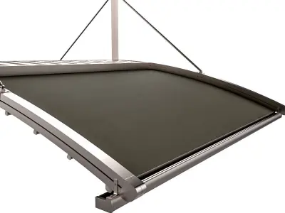 Motorized Pergola 6a nickel matte 3D model