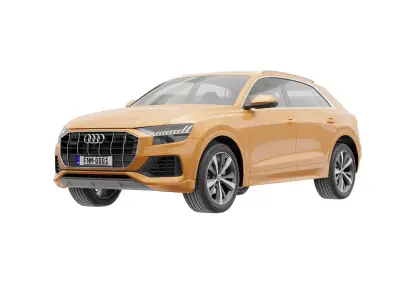 Audi Q8 2018 Blender model  3D model