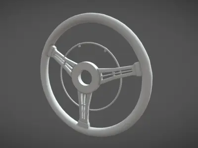 Steering Wheel Madmax Low-poly 3D model