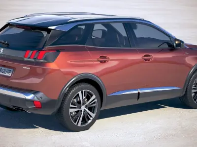 Peugeot 3008 2018 3D model