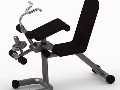 Gym Fitness Weight Bench 3D print model