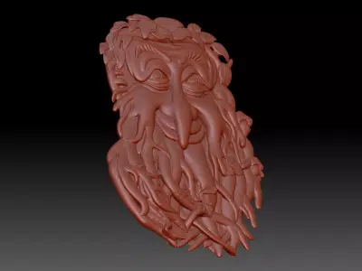 Forest Face 3D print model