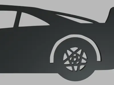 Ferrari F40 Key Ring 3D print model