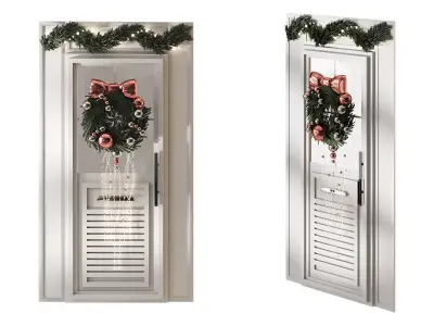 Christmas door 3D model