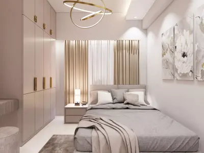 LUXURY MASTER BEDROOM 19 INTERIOR  Low-poly 3D model
