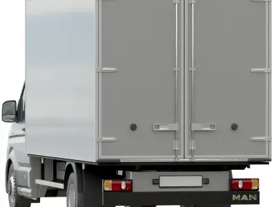 MAN TGE  isothermal van MAXI 3D model