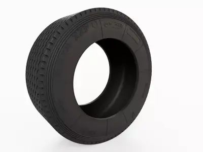 3D Truck Tire Model - High Poly 3D print model