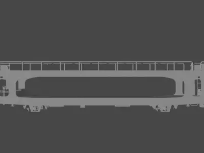 H0 1-87 scale TA 260 car carrying wagon 3D print model