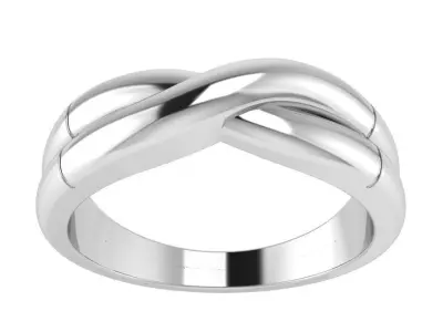 Twisted Band Ring 3200 Free 3D print model