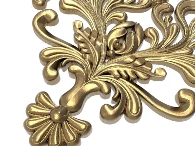decorative pattern ready for 3D printing 3D model 3