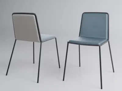 7 Realistic design chair pack 3D model