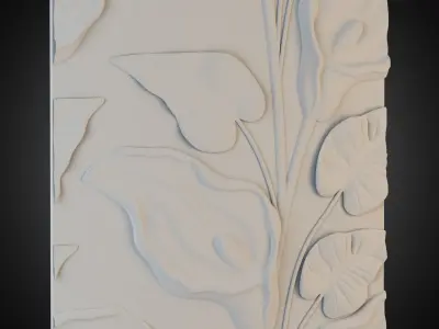 3d Wall 02 Calla 3D model