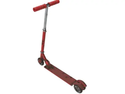 Kick scooter used 3D model