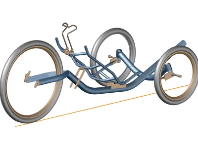 Recumbent Trike Oxygen RF Free 3D model