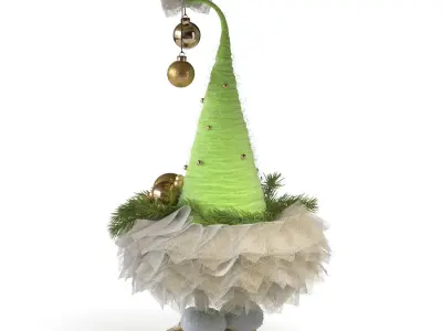 Christmas tree on legs 3D model