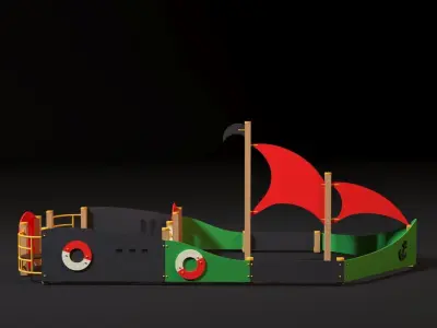 playground boat 3D model