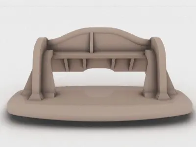 Renault Laguna 2 GLOVE BOX LATCH - HANDLE 3D print model