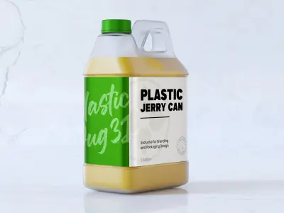 Transparent Plastic Jerry Can 3D model
