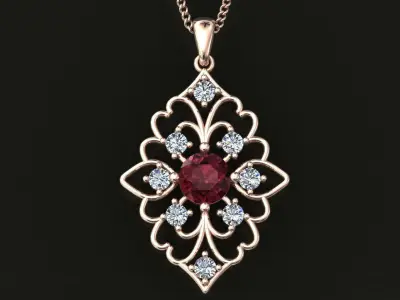 Pendant Diamond Free 3D print model