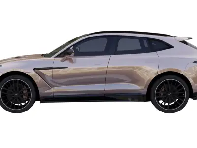 Aston Martin DBX 707  Low-poly 3D model