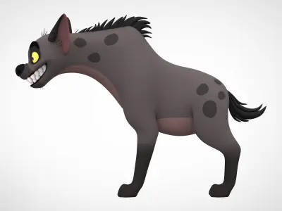 Banzai cartoon hyena 3D model