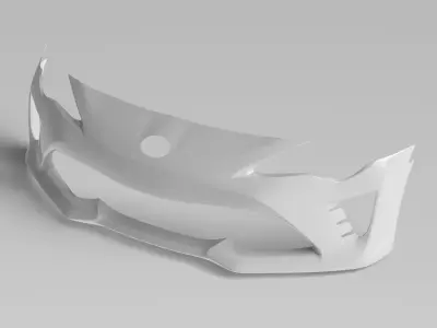 86 ZN6 Front Bumper Exterior Surface - 3D Laser-Scanned 3D model