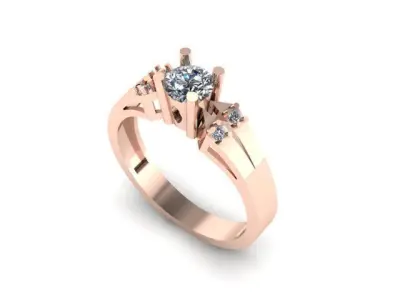 wedding ring 3D print model