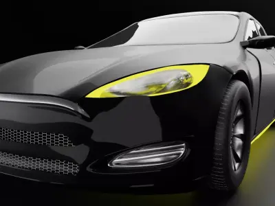 Electric Car - Tesla Model S 3D model