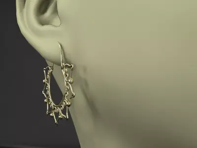 earrings 3D model