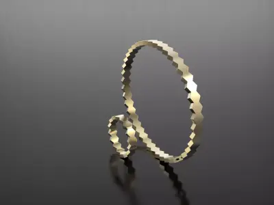 Chaumet set ring and bracelet 3D print model