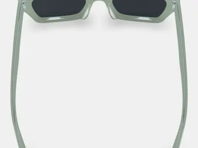 Makai Sunglasses in Aloe Crystal 3D model
