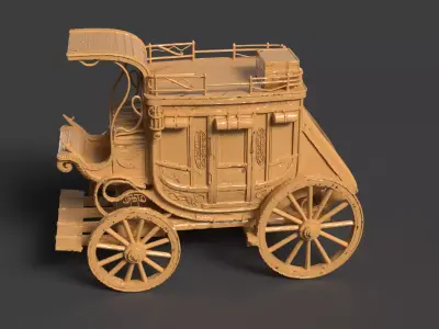 Stage coach carriage   3D model