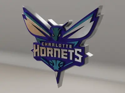 NBA Charlotte Hornets Logo 3D model