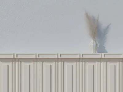 Wall Partition for your interior Low poly 5 3D model