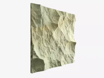 372-RockPanel sandstone wall texture 3D model