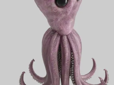 Octopus  Low-poly 3D model