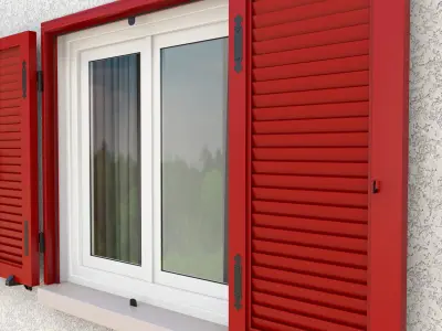 Exterior Aluminium Shutter 3D model V4 3D model 3D model 3D model