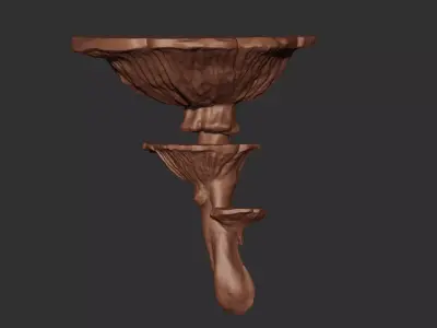 Mushroom Shelf Printable 2 3D print model