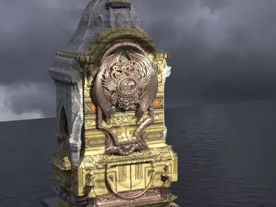 Steampunk Medieval Tower Baroque 3D model