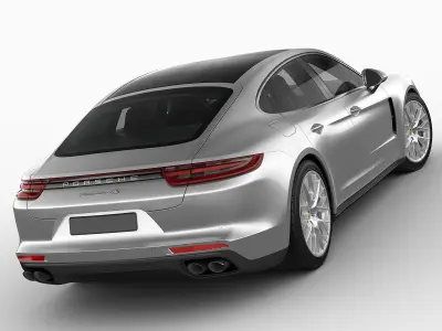 Porsche Panamera Hybrid and 4S 3D model