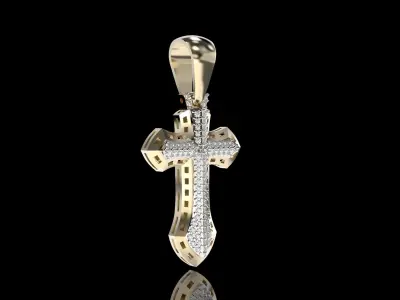 Celtic Diamond Cross 3D print model