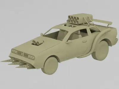 Battle Car 3D print model