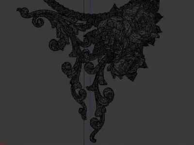 Classic decor ornament v-3D model18 3D print model