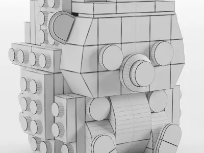 Lego Hedgehog toy by Legotruman 3D model