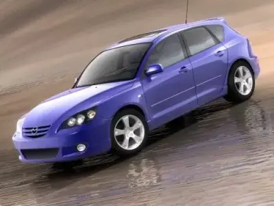Mazda 3 hatchback 2004 3D model
