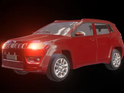 Jeep Car 3D model Blender OBJ FBX 3D model