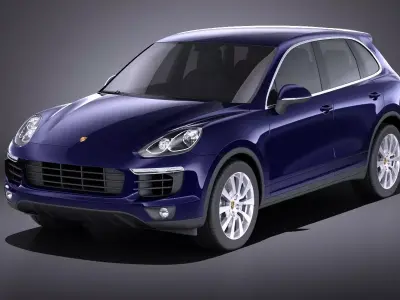 Porsche Cayenne S 2016 VRAY 3D model