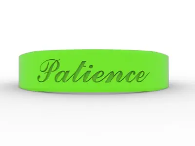 Patience Ring Female Green 3D print model